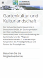 Mobile Screenshot of gartenbauvereine.de