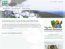 Tablet Screenshot of gartenbauvereine.de